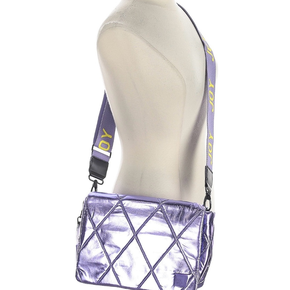 NWT: IHKWIP Purple Quilted Crossbody Bag